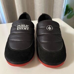 Lakai Limited Public Enemy Owen Slippers Nylon Black/Red/White In EU Men size 41